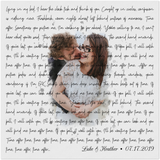 Song Lyrics -- Luke & Heather 7-17-2019 -- 20x20 -- Gelato