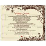 Lyrics -- Visiting Hours -- New style 2 -- 8x10 -- Gelato