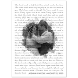 Music Lyrics Song -- Poster/ 5''x 7'' -- Joshua & Nicole