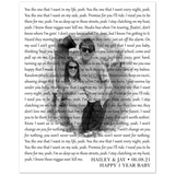Lyrics -- Hailey & Jay 06.08.21 -- 16x20 -- Gelato