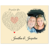 Lyrics Song -- Poster/ 8''x10'' -- Jonathan & Jacqueline