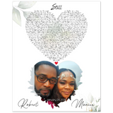 Lyrics -- Robert &Monica January 24-2020 -- 8x10 -- Gelato