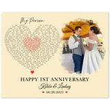 Lyrics Song -- Poster/ 16''x20'' -- Kolebe & Lindsey 06.26.2021