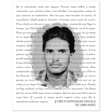 Lyrics Song -- Poster/ 16''x20'' -- J Cruz Gonzalez Zavala