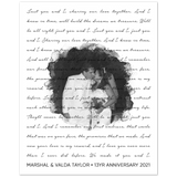 Lyrics -- Marshal & Valda Taylor -- 8x10 -- Gelato