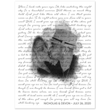 Music Lyrics Song -- Unframed 30"x40" -- Nicholas & Devon