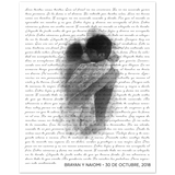 Music Lyrics Song -- Poster/ 8''x10'' -- Brayan y Naiomi