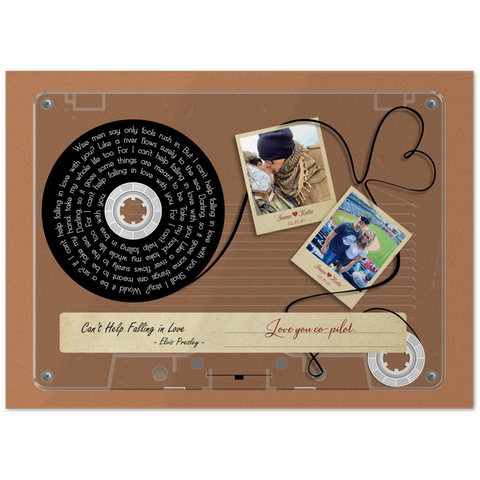 Cassettes-Tape Prints -- Unframed 5''x 7'' -- Isaac & Katie