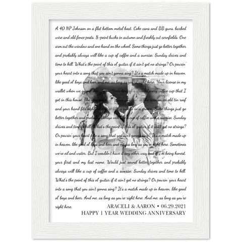 Gelato Framed 6"x8" - Araceli & Aaron - 1.3