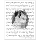 Lyrics Song -- Poster/ 8''x10'' -- Devan and Chelsea