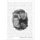 Lyrics Song -- Poster/ 5''x 7'' -- Charles and Skye