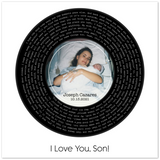 Music Song Record -- Unframed 12''x12'' -- Joseph Cazares