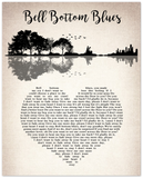 Lyrics -- Bell Bottom Blues -- 8x10 -- gelato