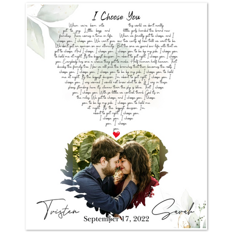 Tristen & Sarah - Gelato Poster 8x10 - September 17,2022