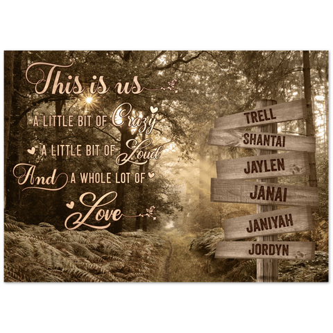 Street Sign Poster -- Unframed 20''x28'' -- Trell &  Shantai