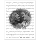 Lyrics -- Mike and Shirley 2021 -- 8x10 -- Gelato