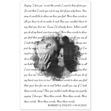 Lyrics -- Robert & Stacey 05.03.2019 -- 11x17 -- Gelato