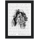 Lyrics -- The Stallings 8/28/21 -- Black framed 6x8 -- Gelato