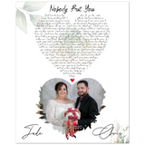 Lyrics Song -- Poster/ 8''x 10'' --  Jade and Chris 02/27/2020