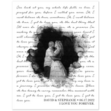 Lyrics Song -- Poster/ 8''x10'' -- David & Stephanie