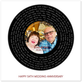 Song Record -- poster 12''x12'' -- Ellen & Bob