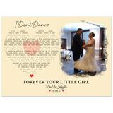 Lyrics -- Dad & Kaylee -- 5x7 -- Gelato