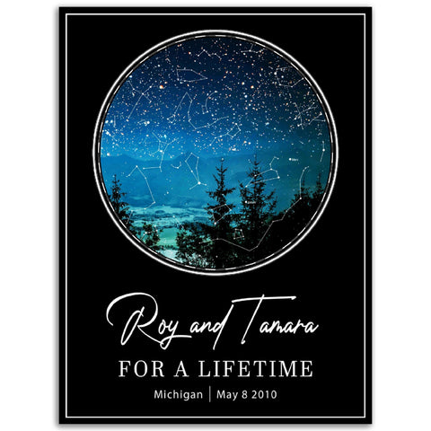 Gelato Premium Matte Poster 6x8 -  The Love Under Sky Nights - Roy and Tamara For a lifetime