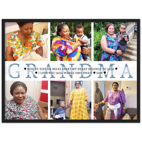 Daddy Family Prints -- Black Framed 18”x24” -- OMU BWATI