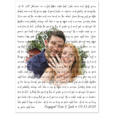 Lyrics -- Engaged! Erin & Zack 08.13.2021 -- 18x24 -- Gelato