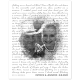 Lyrics -- Patrick & Jennifer 8/8/2020 -- 8x10 -- Gelato