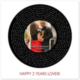 Song Record -- poster 12''x12'' -- Katie&Cameron 12.16.2019