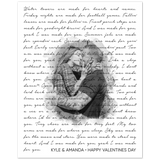 Lyrics -- Kyle & Amanda Happy Valentines Day -- 8x10 -- Gelato