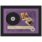 Cassette -- Crystal and Jeffrey July 3 2021 -- Black framed 6x8 -- Gelato