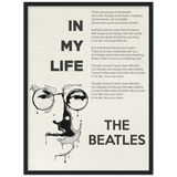 Singers poster --  In My Life -- Black frame 28x24 -- Gelato