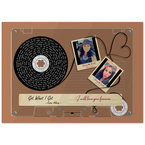 Cassettes-Tape Prints -- poster/ 20''x28'' -- Betsy & Keith