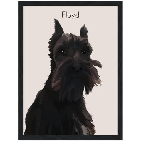 Gelato Black Framed Poster 12x16 - God 2.6 Floyd