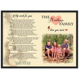 Lyrics -- The Northrup family -- Black framed 18x24 -- Gelato