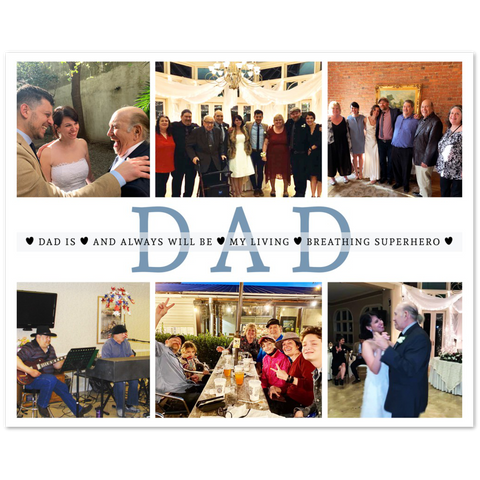 Daddy Family Prints -- Poster/ 8''x10'' -- breathing superhero 2