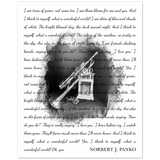 Lyrics Song -- Poster/ 16''x20'' -- Norbert J. Panko