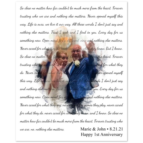 Gelato Poster 8x10 - Nothing Else Matters - Marie & John