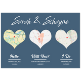 Love Anniversary Print -- Poster/ 28''x40'' -- Sarah & Schayne