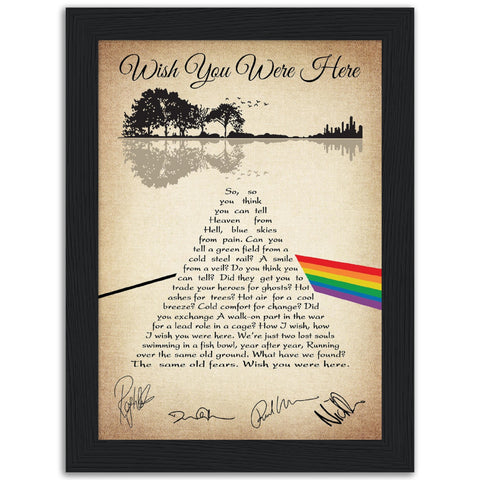 Gelato Framed PreMatte 6x8 Poster - Wish You Were Here - Design 3