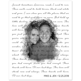 Lyrics Song -- Poster/ 8''x10'' -- Mike & Jen 12.25.2018