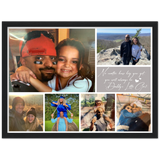 Photos Collages Prints -- Black Framed poster/ 12”x16” -- Daddy’s Little Girl