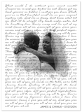 Music Lyrics Song -- Unframed 5''x 7'' -- James & Chinue