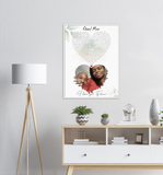 Music Song Lyrics -- I love you Future -- White frame 24"x 32" -- gelato