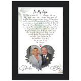 Lyrics -- Sheila&clay 09/27/2002 -- Black frame 5x7 -- Gelato