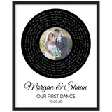 Vinyl -- Morgan & Shaun -- Black frame 16x20 -- Gelato