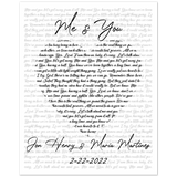 Lyrics -- Jon Henry & Maria Martinez 2/22/2022 -- 8x10 -- Gelato