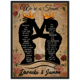 Darneka  Jamon -- Black Framed 18”x24” -- gelato